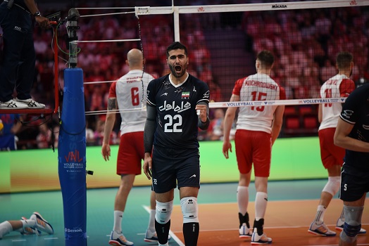 تیم ملی والیبال ایران تیم لهستان را در هم کوبید